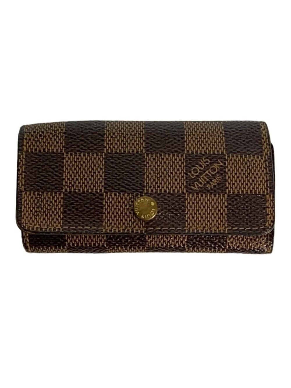 LOUIS VUITTON Multicles Ebene Brown Leather Brown